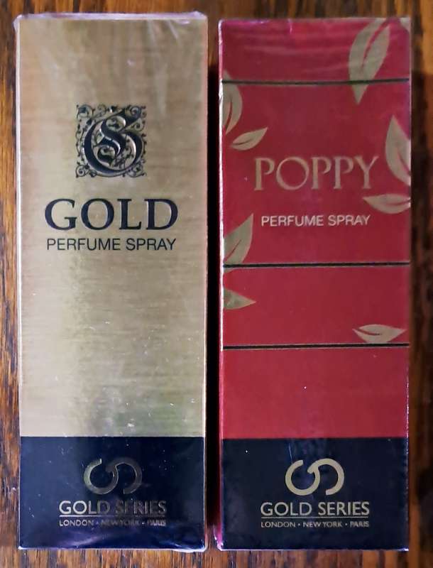 Gold & poppy  natural spray  2 x 100ml  sealed new.  Gold series.