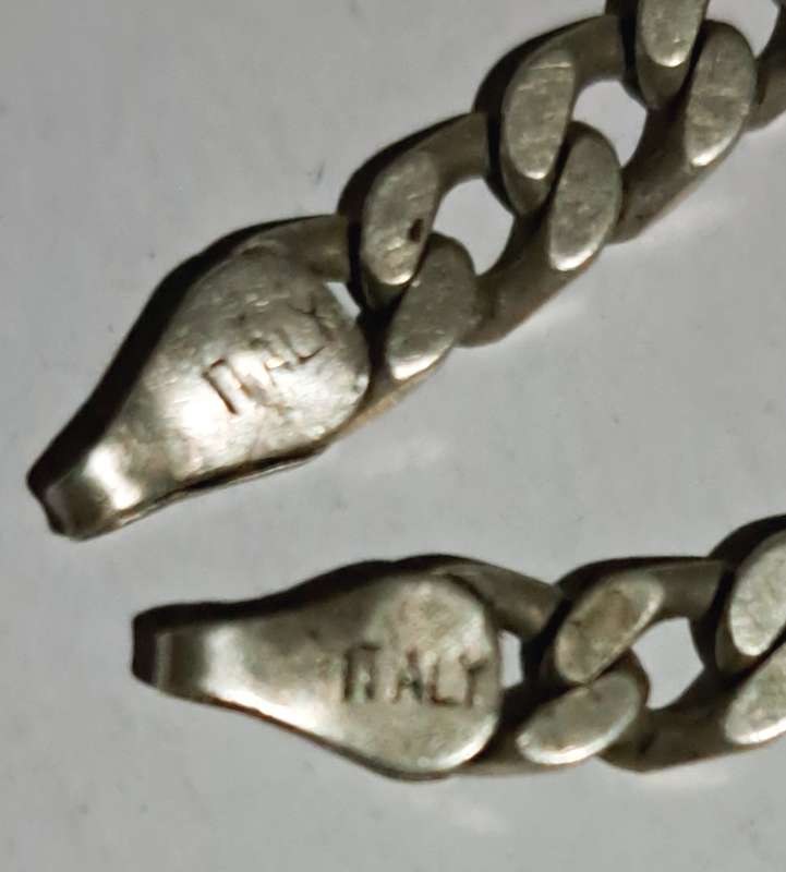 Genuine Solid Sterling Silver Necklace & Bracelet[ 24,5g ] 92% Silver need clip.