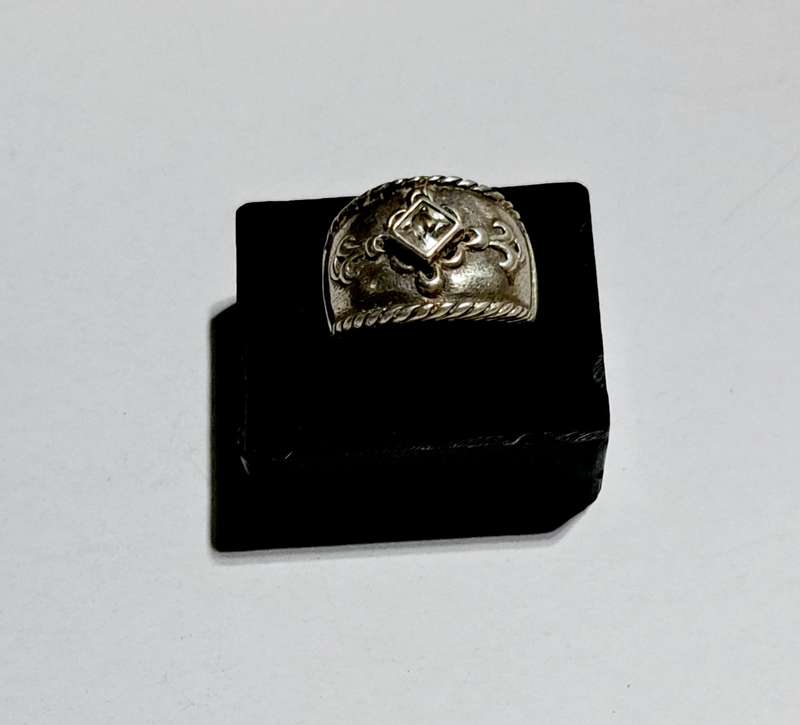 Genuine Solid Sterling Silver Ring & Stone . [ 7,1g ]