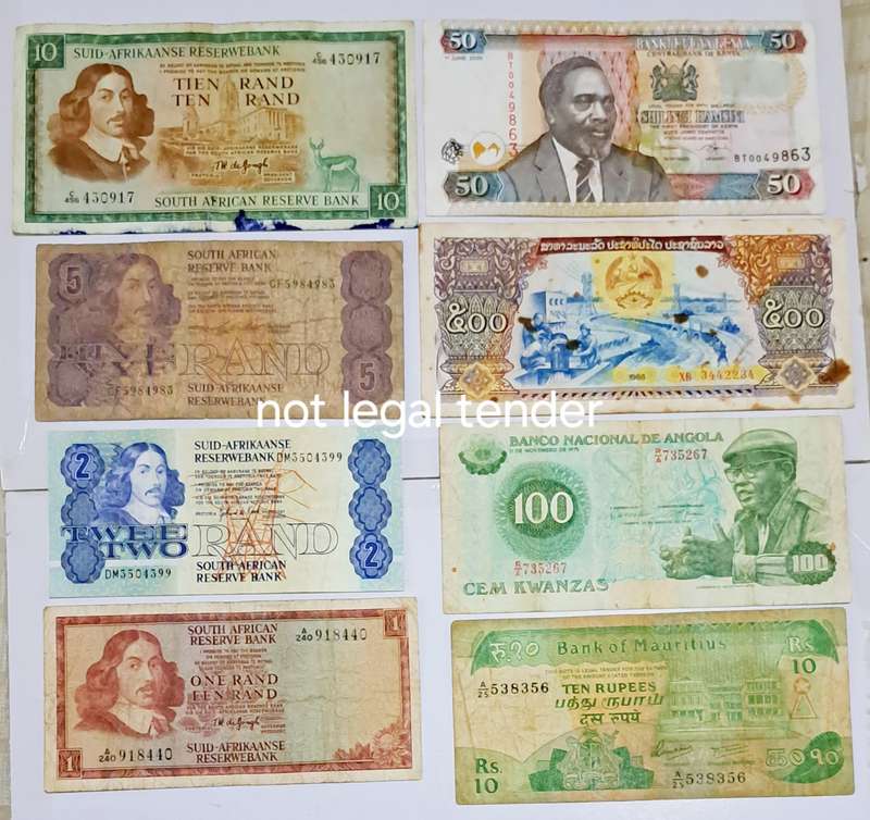 S.A. & Different Bank Notes from Countries of The World - Lot 1. - 8 Bank Notes.