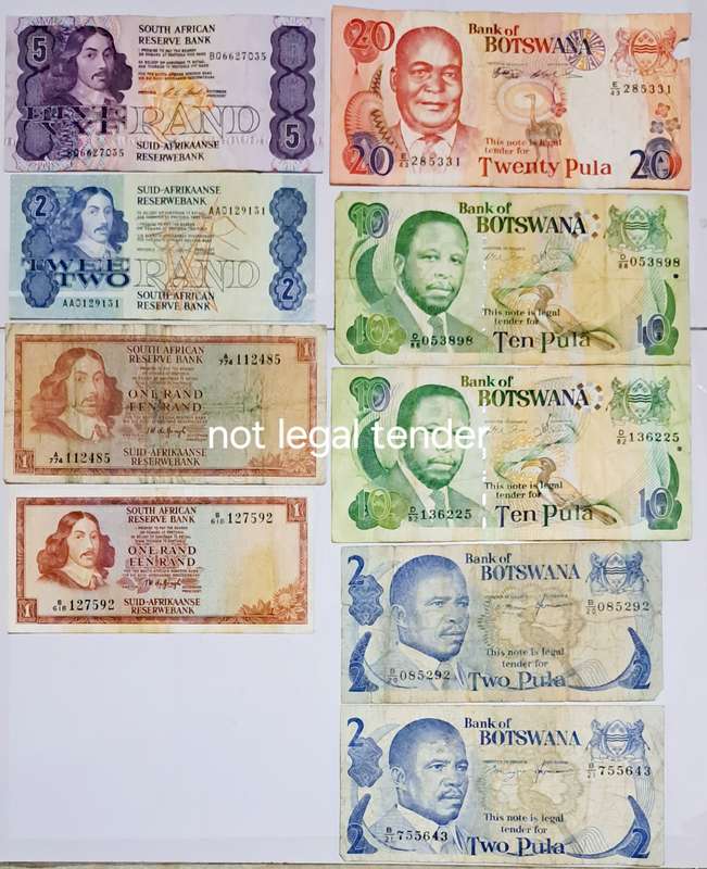 S.A. & Different Bank Notes from Country,s of The World --Lot 5--  - -9 Bank Notes --