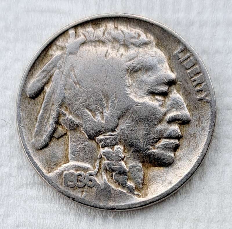 United States of America 1936 Five Cent Coin.