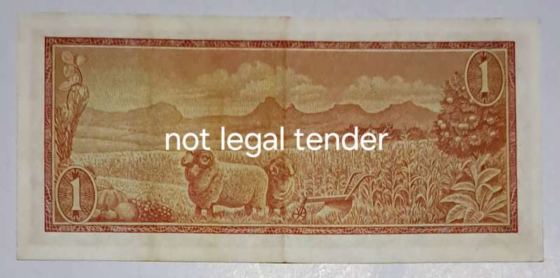 South Africa One Rand Bank Note" Replacement Note " -" Z31 048798"-