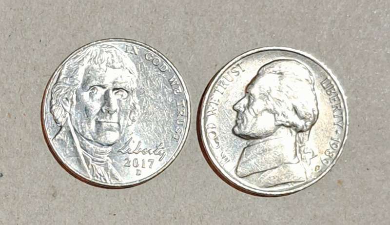 USA: Collection of 2 ( Five Cent Coins ) Nice Coins