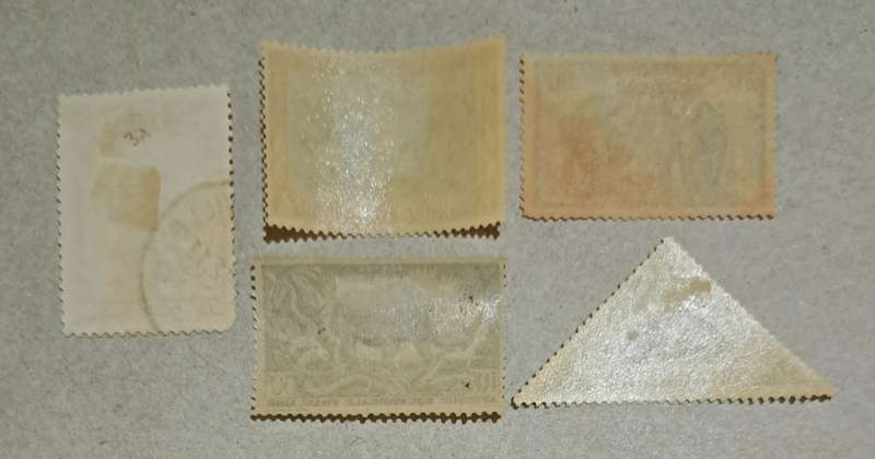 4 MINT/ 1 USED THEMATIC ANIMALS ON STAMPS.-A2-