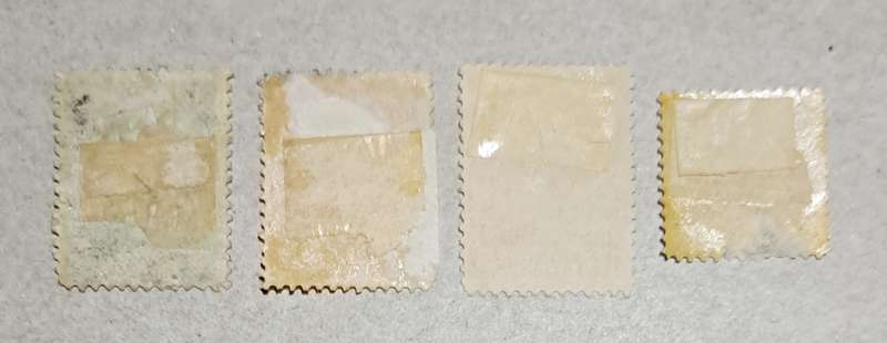 Three Used , One Mint Newfoundland Stamps - A6-