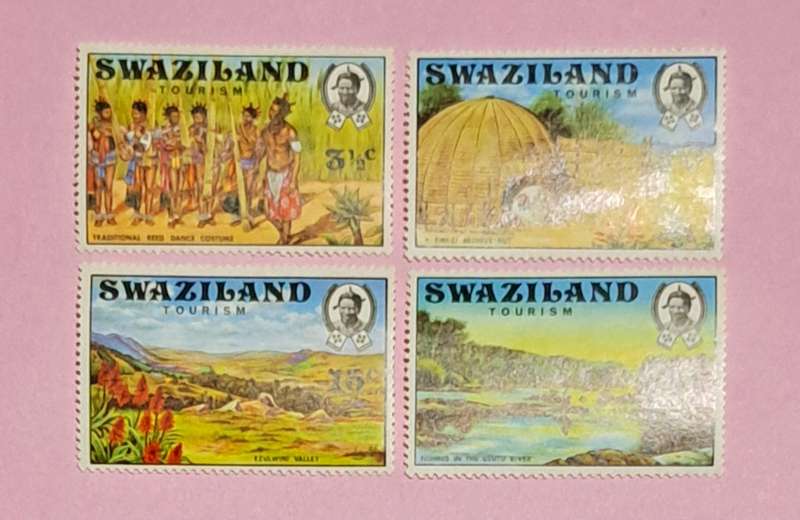 Swaziland -Tourism- Full Set  4 Mint Stamps.
