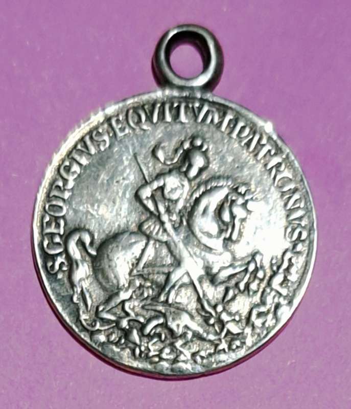 S.Georgius Equitum Patronus in Tempestate Securitas. " Pendant" Nice.