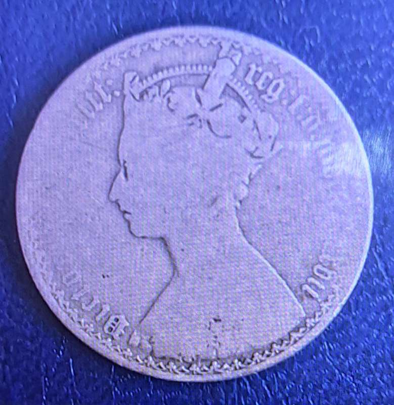 1877 Victoria Florin "" 92.5 % Silver "" Great Coin. ""