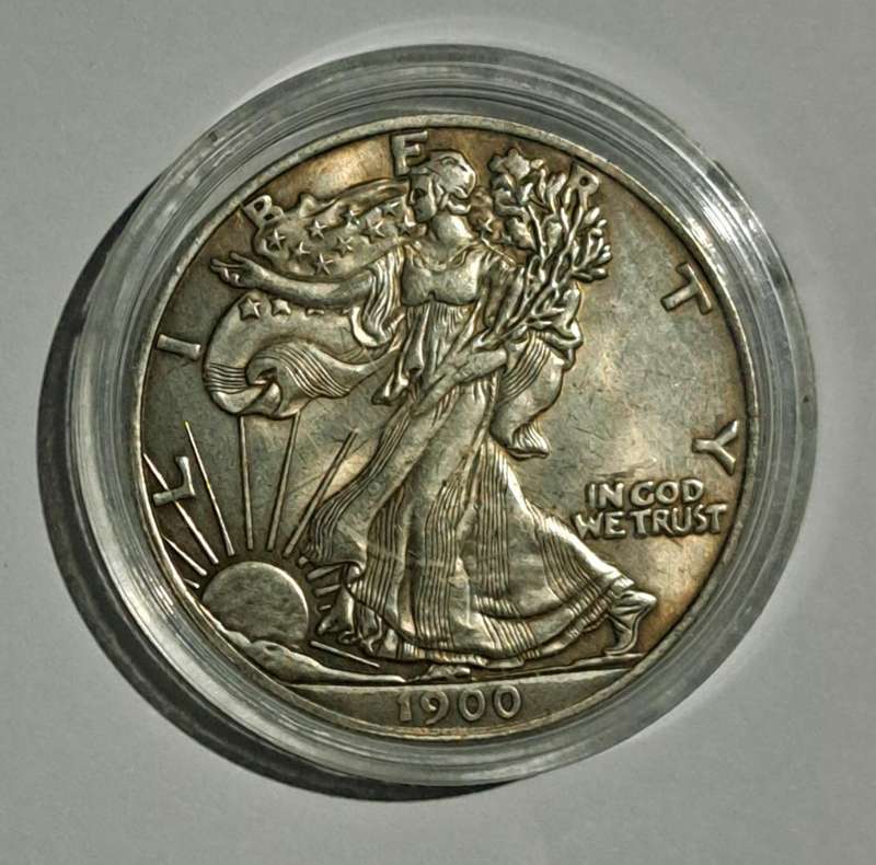 1900 USA Liberty Commemorative Coin. Eagle Emblem. " Crown Size COIN." ( 2 of 2 )