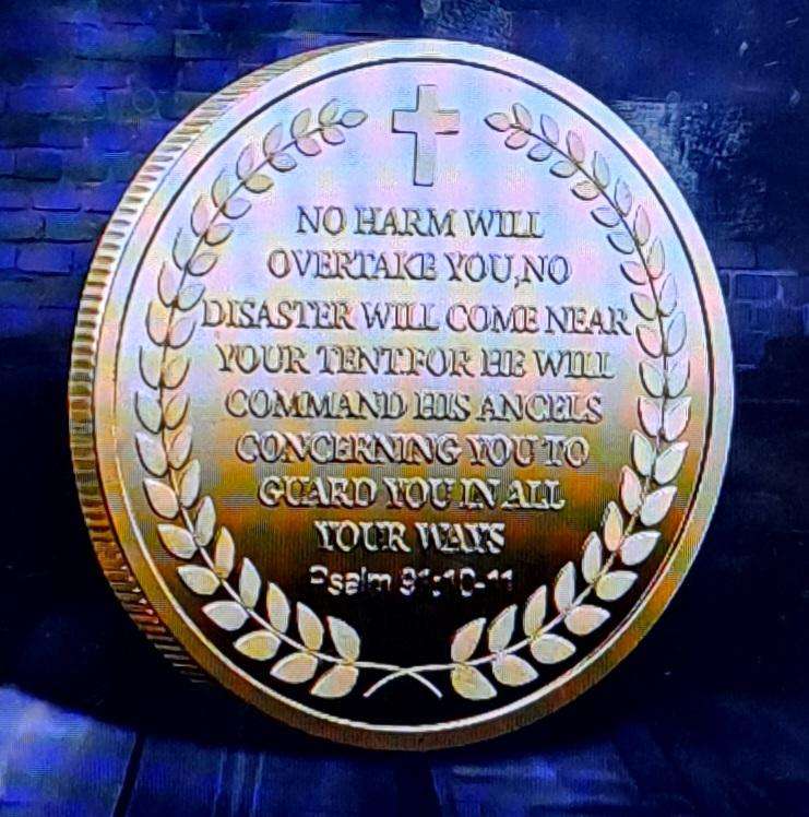 Angel Knight Michael Collectible Commemorative Coin "Crown Size " in Capsule "