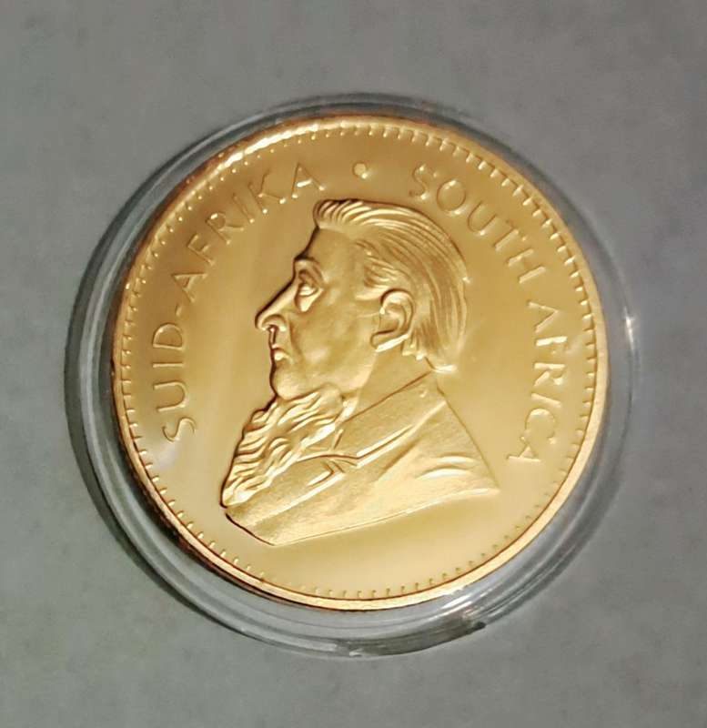 2013 / 24CT Gold Plated Krugerrand Commemorative Coin "New "