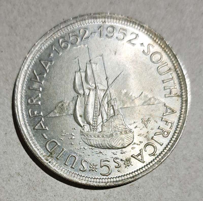 1952 S.A. Crown  (5/-) Five Shillings " Uncirculated Coin "