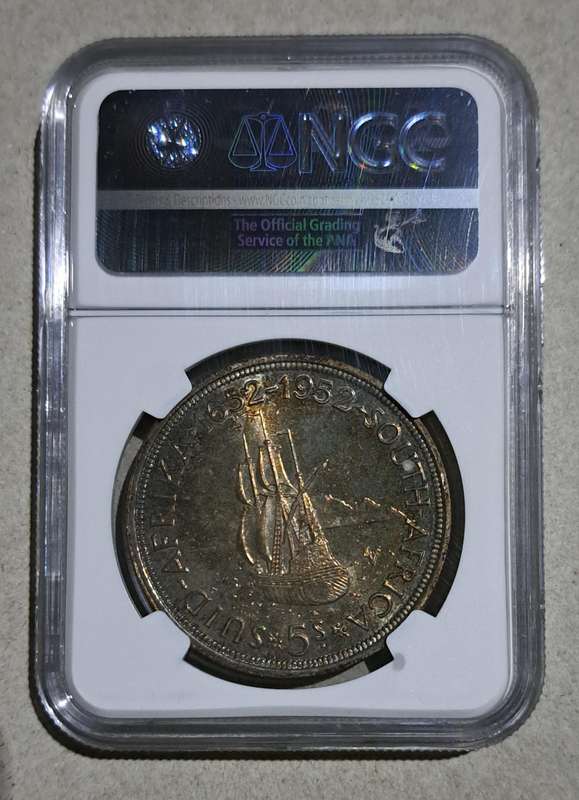 1952 S.A. Crown  ( 5/-) NGC graded PF 65