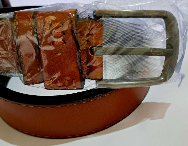 Men's Leather Belt Light Brown  120cm/ Fit 34" -40" ) A1 " New "