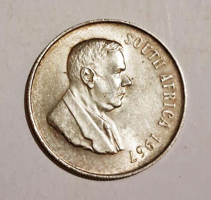 1967 Silver R1 Coin S.A.  " 80% Silver " ( 3 of 3 )