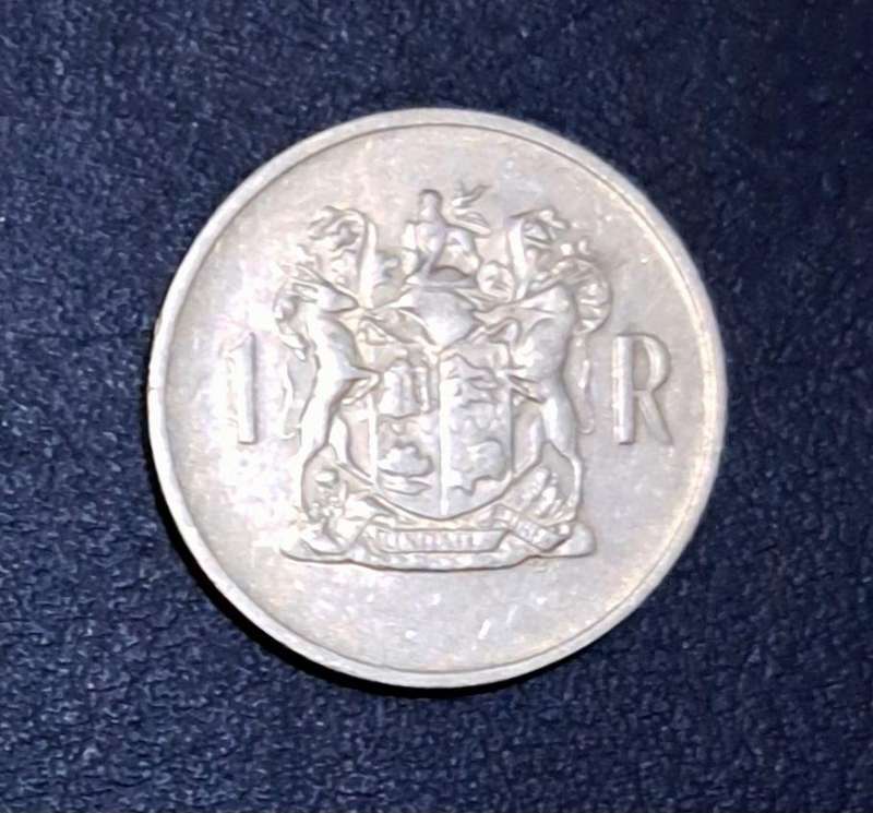 Suid Afrika  1969 Afr Silver One Rand Coin.  80% Silver