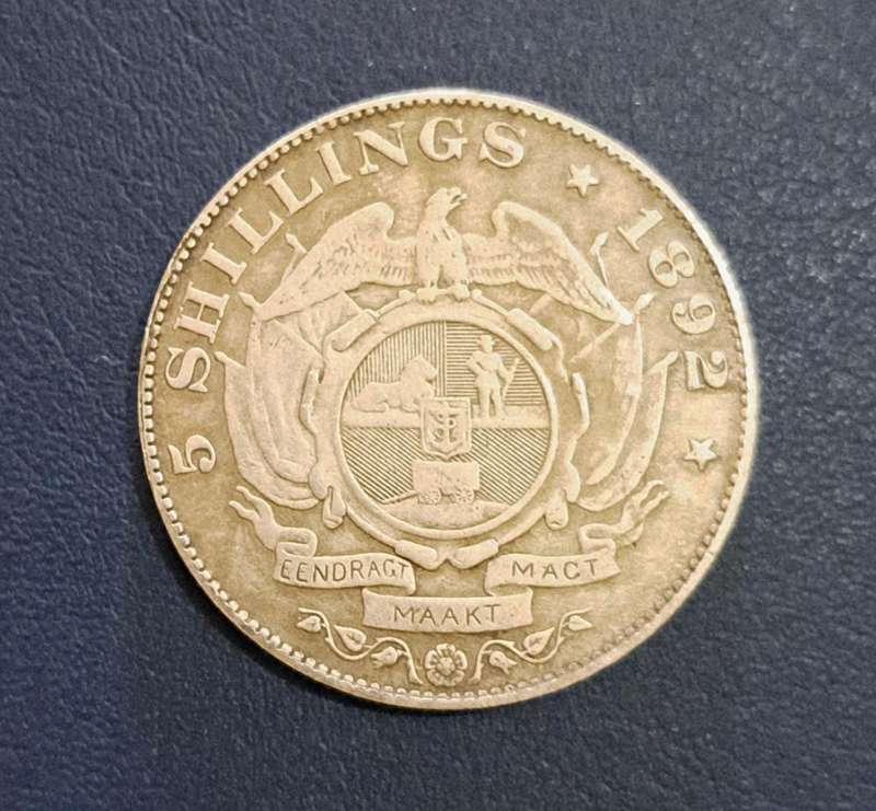 1892 S.A. Kruger Silver Plated " Crown " Historical Commemorative Coin. "A"