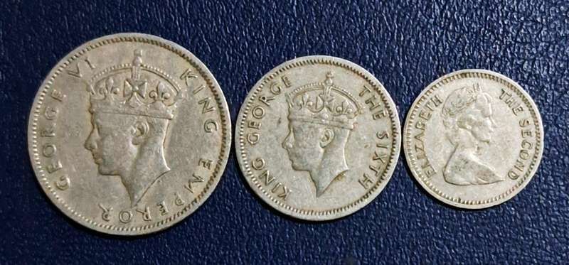 Southern Rhodesia "3 coins"  (One Shilling)+( Sixpence )+(  Threepence) Nice Coins"a"