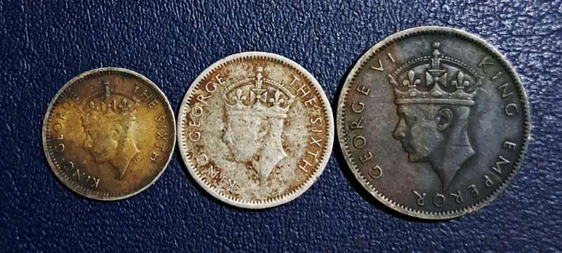 Southern Rhodesia "3 coins"  (One Shilling)+( Sixpence )+(  Threepence) Nice Coins."c"