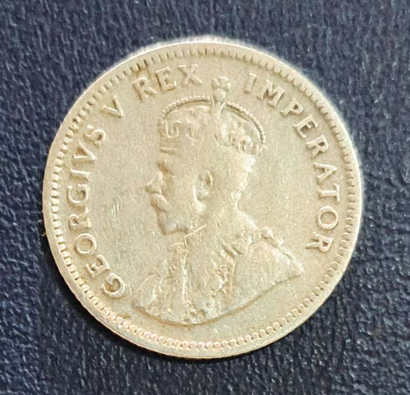 1927 Silver Sixpence South Africa.