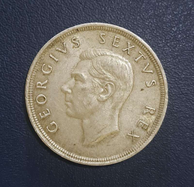 1951 S.A. 5 Shillings Silver Crown