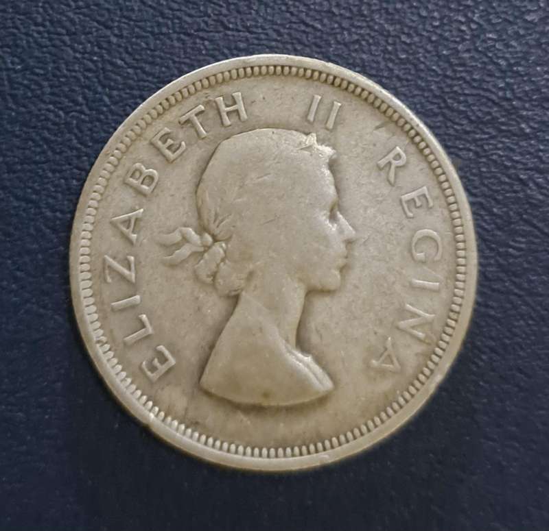 1954 S.A. Two and a Half Shillings "Halfcrown Silver Coin "