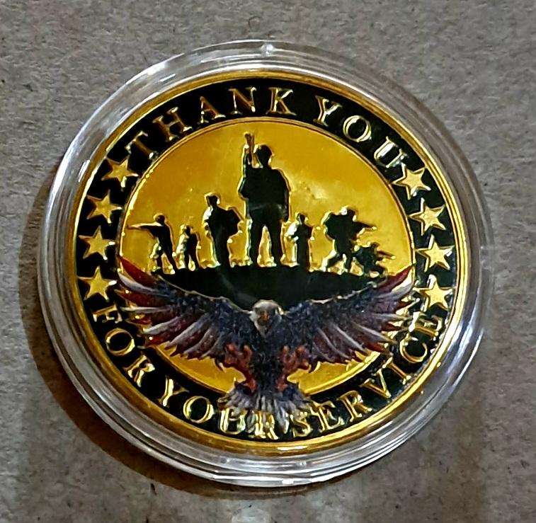 Patriotic Eagle Challenge Commemorative Coin. New in Capsule.