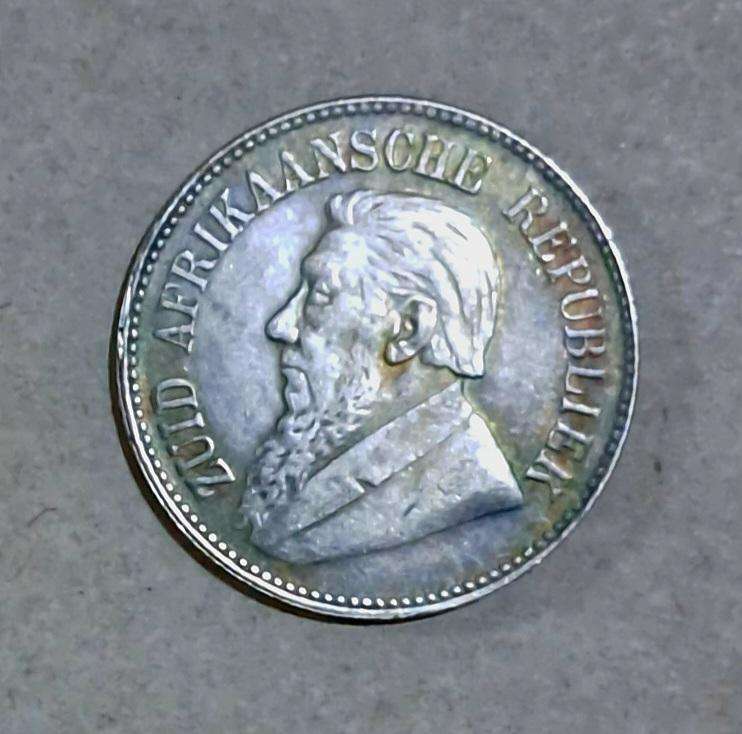 1897 S.A. Kruger  " Half-Crown " Historical Commemorative Coin. "B"