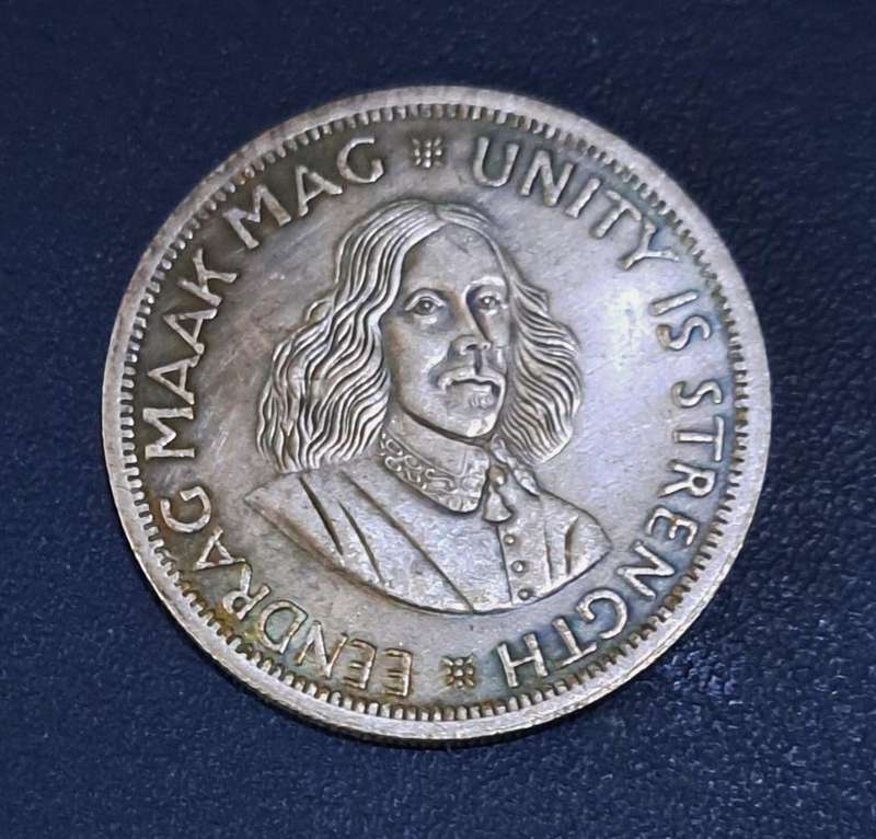 South Africa 1961 Fifty Cent Commemorative Coin." A "