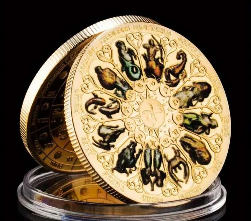Twelve Constellation Commemorative Coin " Goddess of Fortune " 40mm New in Capsule ""