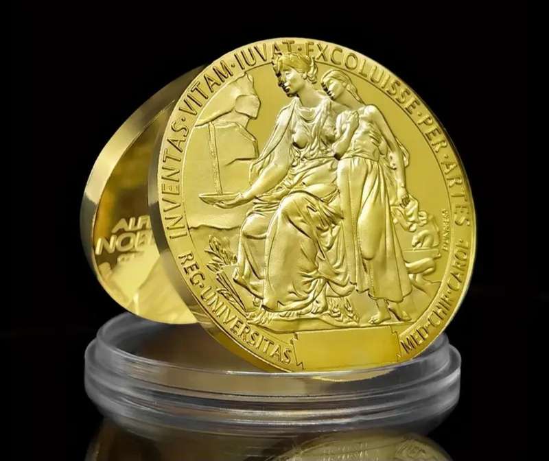 ALFR-Nobel Commemorative Coin."40mm New in Capsule " Very Nice Coin "