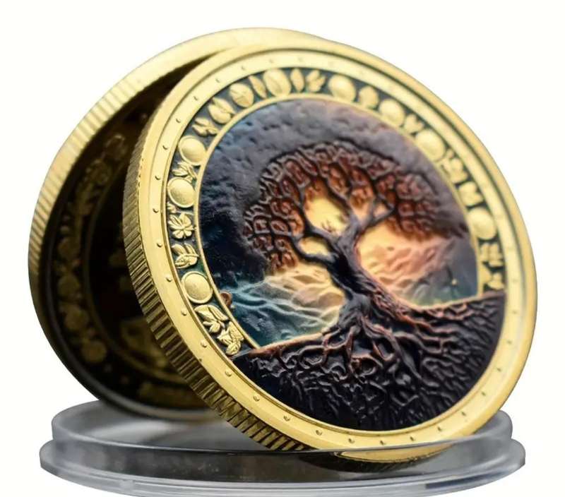 Tree of Life Theme " Three Dimensional " 40mm Coin in Capsule "