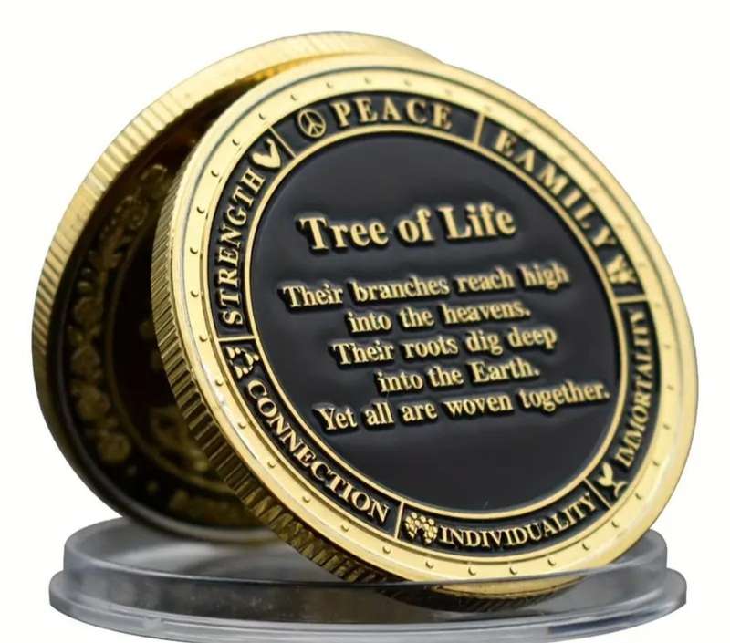 Tree of Life Theme " Three Dimensional " 40mm Coin in Capsule "