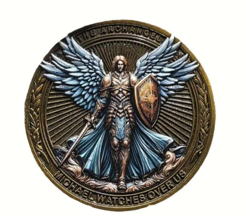 Winged Knight Armour Warrior Commemorative Coin Archangel Michael  ( 2 of 2 )