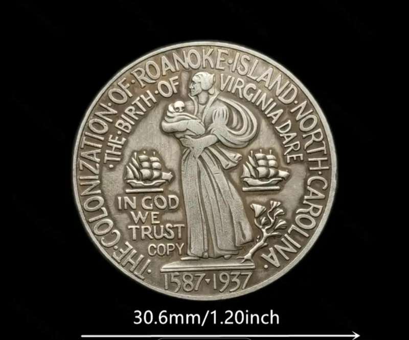 1937 Roanoke Commemorative Coin Highly Collectible "