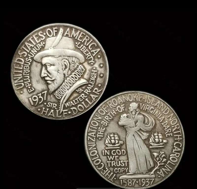 1937 Roanoke Commemorative Coin Highly Collectible "