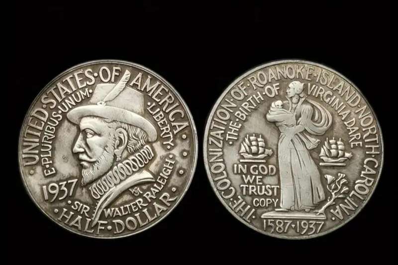 1937 Roanoke Commemorative Coin Highly Collectible "