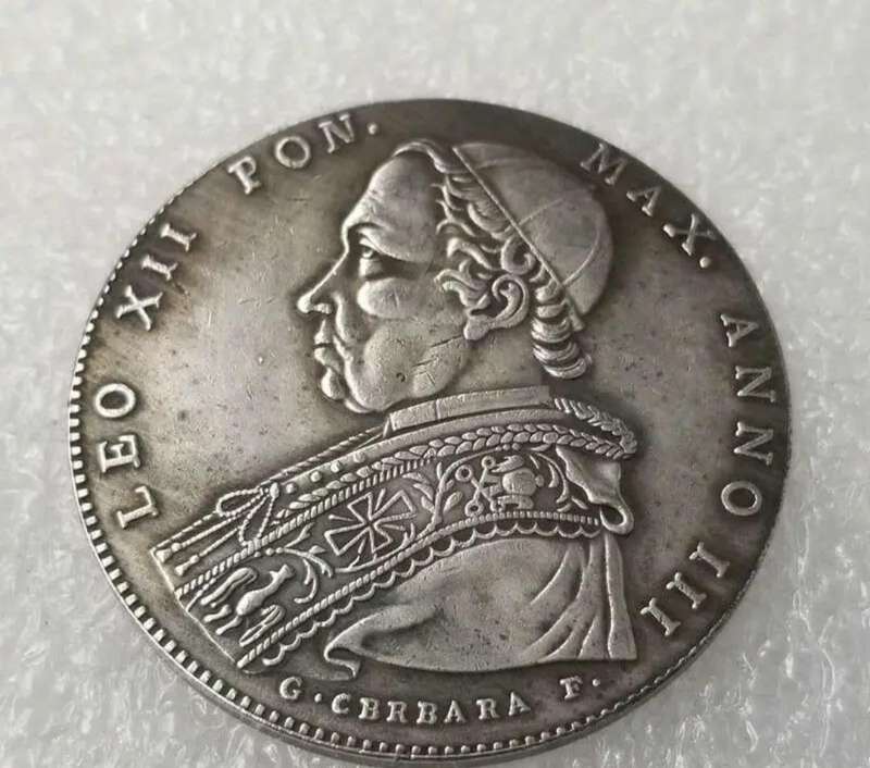 Vintage 1825 B Italian Commemorative Coin Ancient Artwork ( 1 of 2 )