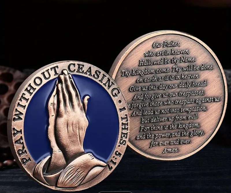 The Lord's Prayer Coin. in Capsule "New "