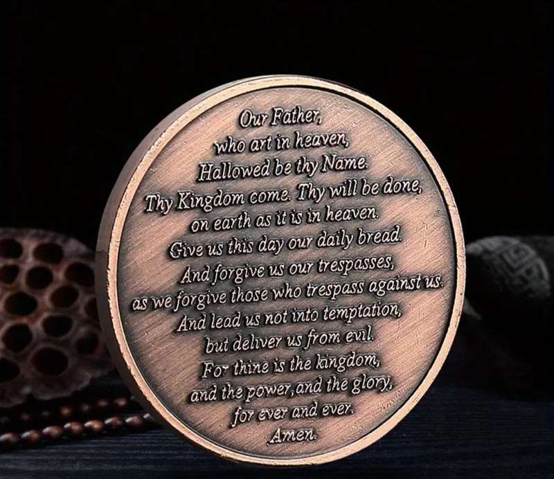 The Lord's Prayer Coin. in Capsule "New "