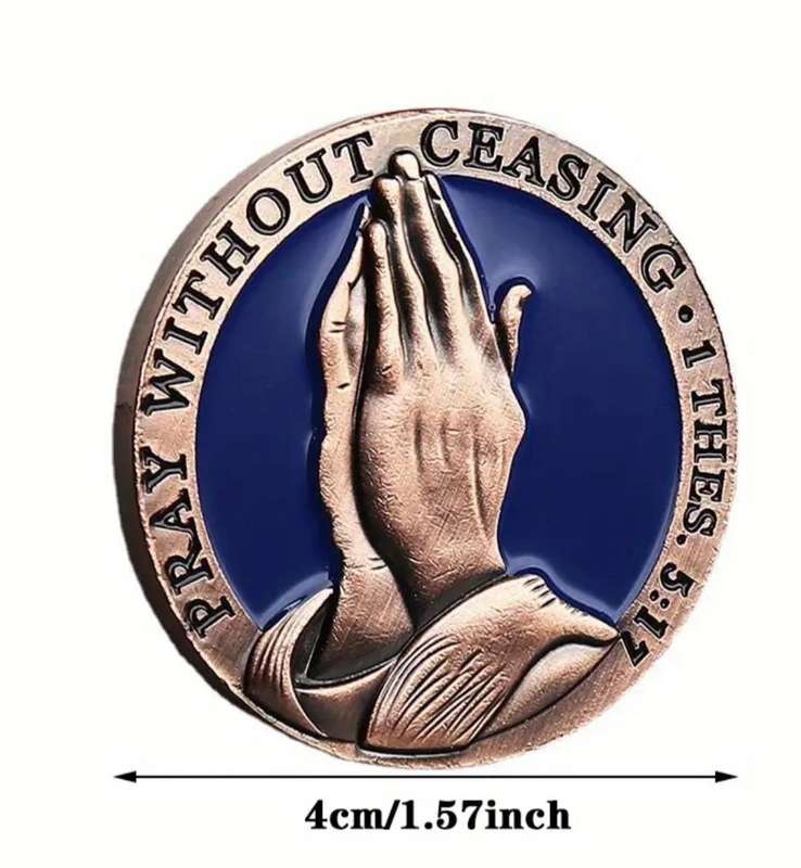 The Lord's Prayer Coin. in Capsule "New "