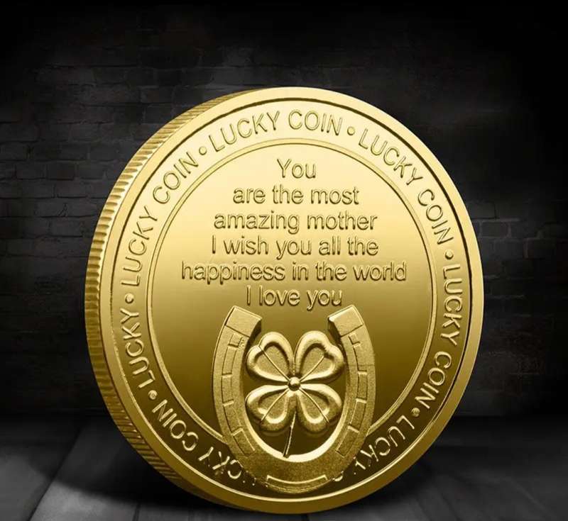 Mother's Day Angel Mom Lucky Coin. Commemorative Coin 40mm