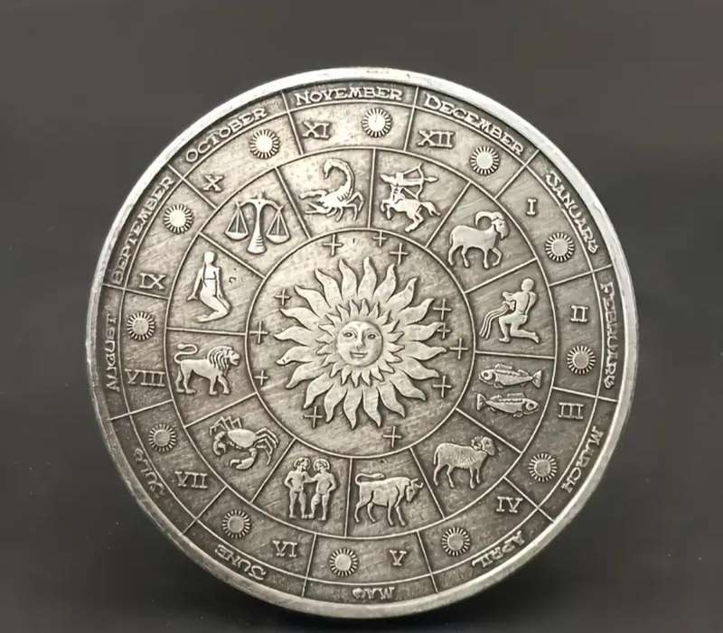 Zodiac Signs Unique Vintage Astrology Commemorative Coin.A