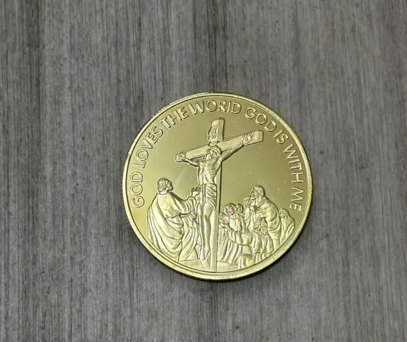 Three Dimensional Relief Coin " The Lord is my Shepherd New in Capsule