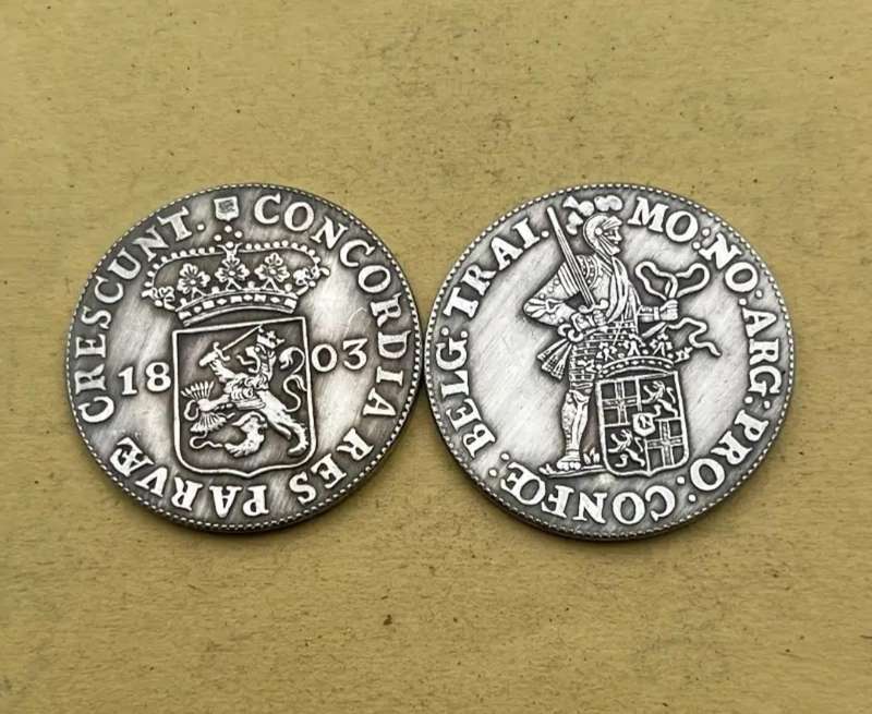 1803 Antique Style Handicraft Dutch Coin. New Commemorative Coin.