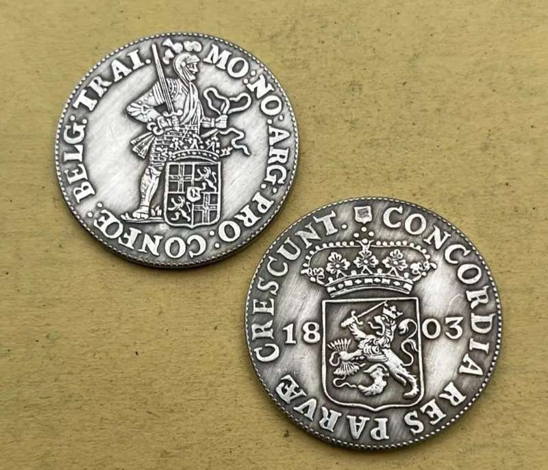 1803 Antique Style Handicraft Dutch Coin. New Commemorative Coin.