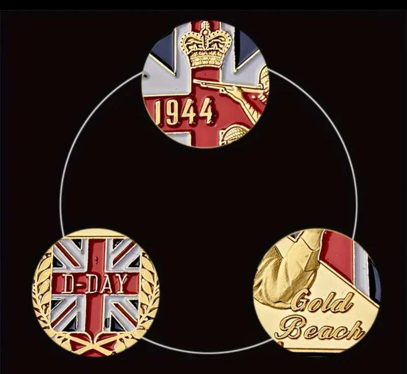 British Infantry Challenge "D-Day" 50th Northumbrian Coin