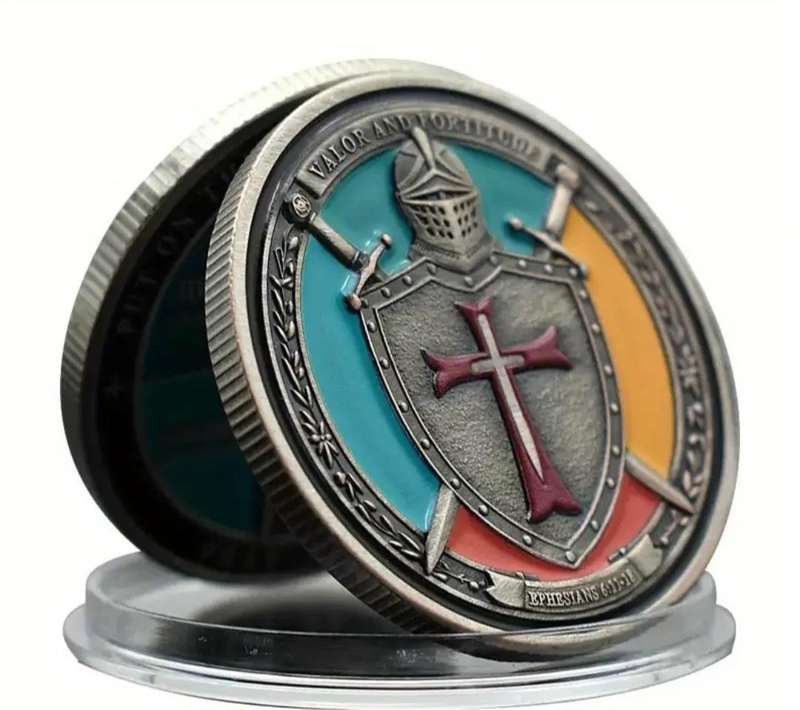 Vintage Knight Commemorative Coin " Prayer and Protection" Coin