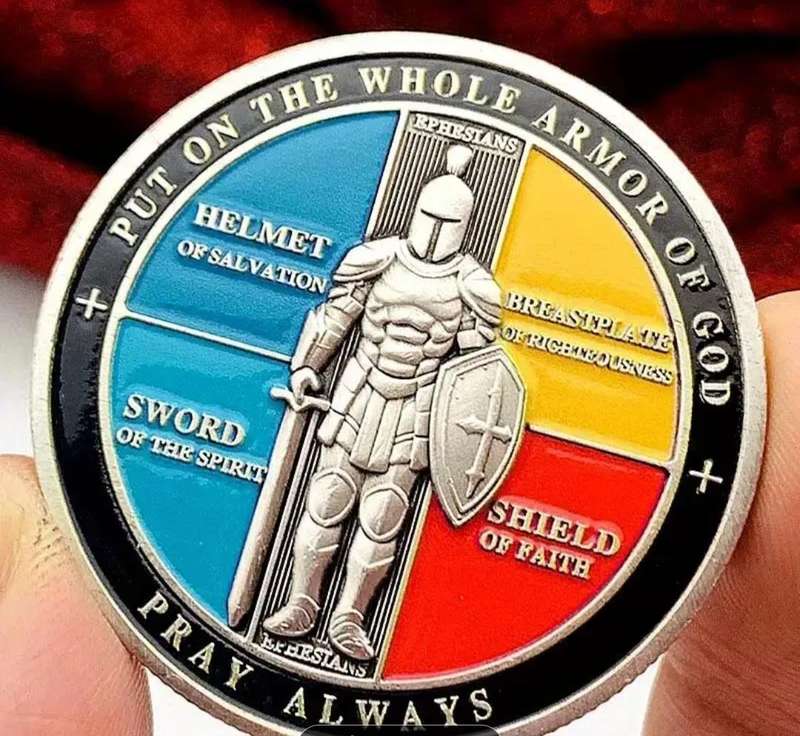 Vintage Knight Commemorative Coin " Prayer and Protection" Coin